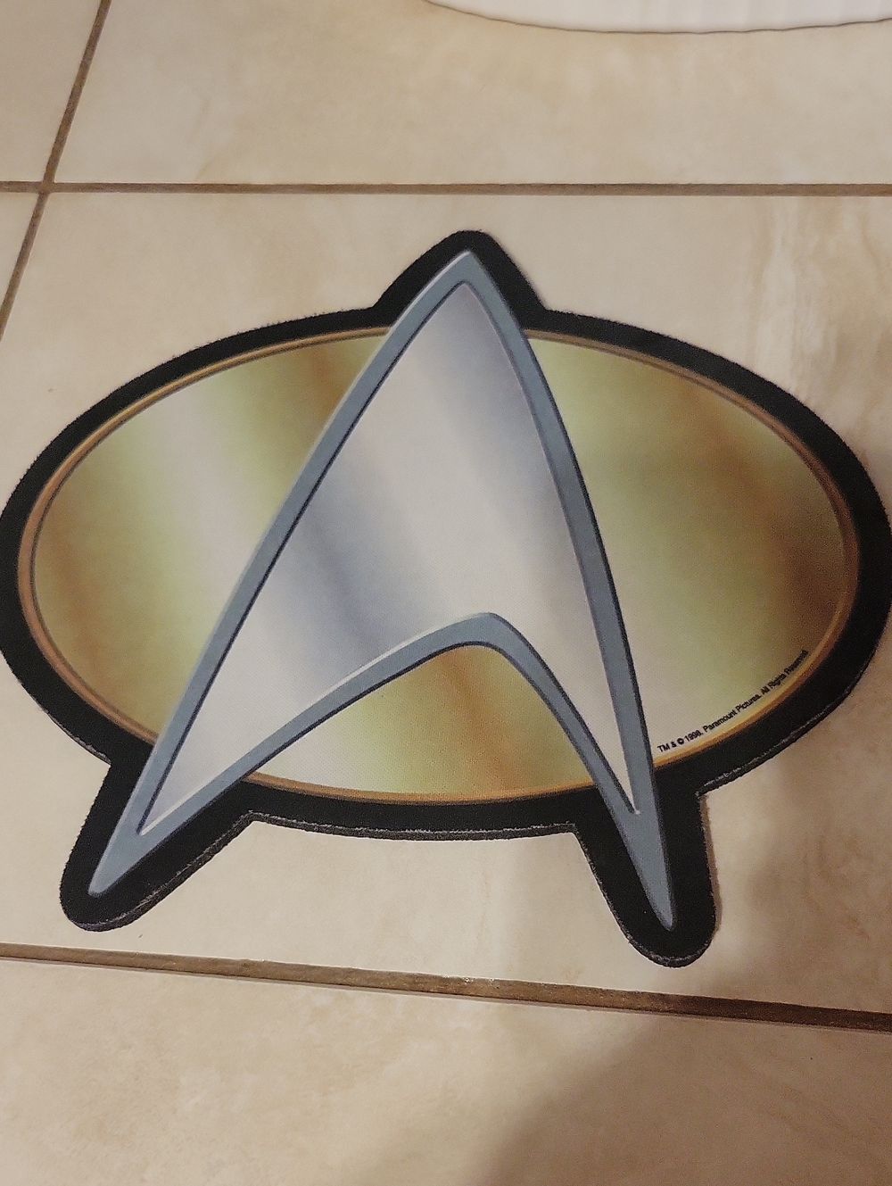 1996 Startrek Next Generation Computer Mouse Pad